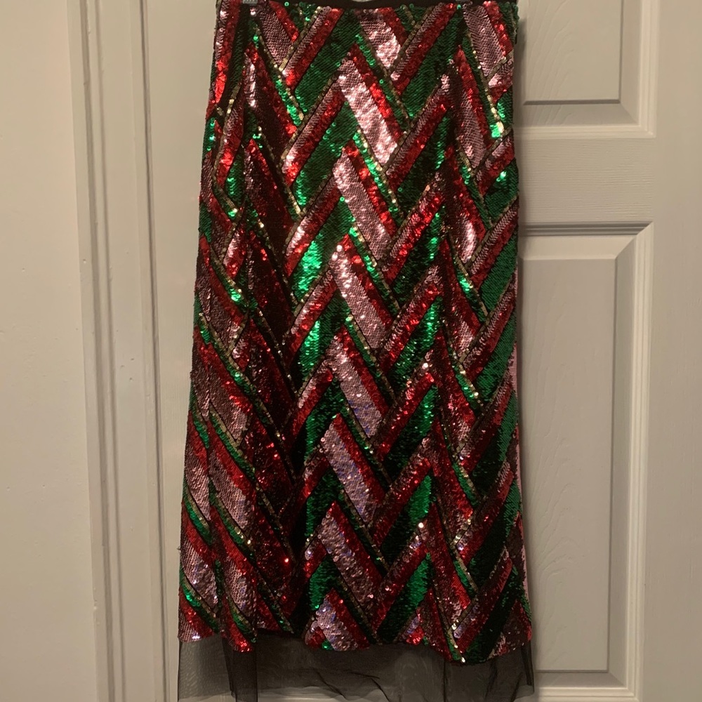 Gucci chevron midi sequin skirt - Picture 3 of 9